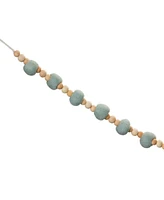 Wood Beaded String Garland for Rustic Home Deco (Set of 2)