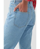 Nocturne Women's High Waisted Mom Jeans