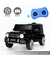 Sugift 12V Mercedes-Benz G63 Licensed Kids Ride On Car with Remote Control