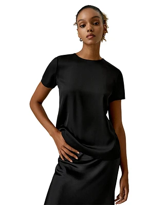 Lilysilk Women's Basic Silk T Shirt