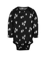 Gerber Baby Girls Deer Long Sleeve Onesies Bodysuits, 6-Pack