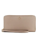 Nine West Women's Reflected 9 Zip Around Wallet with Wristlet