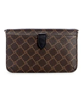 Nine West Women's Lockup 9 Phone Crossbody Wallet