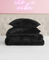 Juicy Couture Shaggy Faux Fur -Pc. Comforter Set