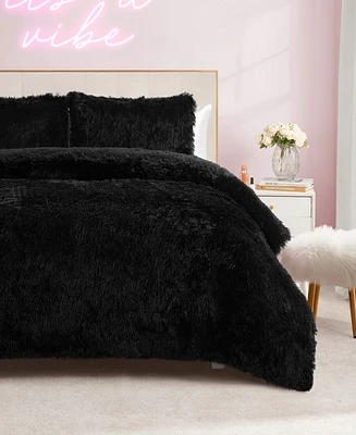 Juicy Couture Shaggy Faux Fur 2-Pc. Comforter Set, Twin/Twin Xl