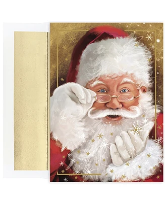 Masterpiece Studios Sparkling Santa Holiday Boxed Cards