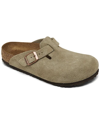 Birkenstock Little Kids Boston Suede Leather Clogs from Finish Line