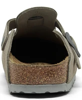 Birkenstock Women's Boston Suede Leather Clogs from Finish Line