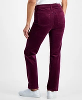 Style & Co Petite Straight-Leg Corduroy Jeans, Created for Macy's