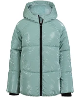 Calvin Klein Big Girls Liquid Shine Puffer Jacket