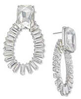 I.n.c. International Concepts Rectangular Stone Open Drop Earrings, Created for Macy's