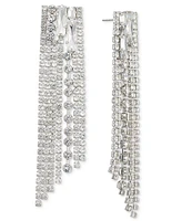 I.n.c. International Concepts Mixed Cut Stone Multi-Row Statement Earrings, Created for Macy's