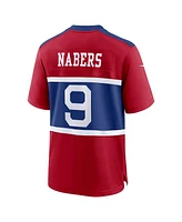 Nike Men's Malik Nabers Century Red New York Giants Alternate Player Game Jersey