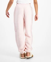 Hippie Rose Juniors' Sherpa Fleece Jogger Pants