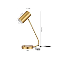 Safavieh Crane 22.5" Table Lamp W/ Usb Port