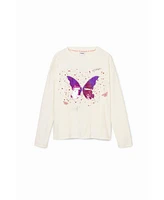 Desigual Girls Girls's Butterfly print T-shirt