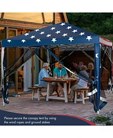 Skonyon 10 x 10 Feet Pop-up Canopy Tent Gazebo Canopy for Outdoor