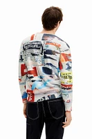 Desigual Men's Magazine print sweatshirt