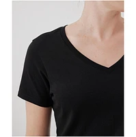 Pact Women's Organic Cotton Softspun V-Neck Tee