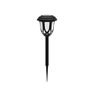 Merrick Lane All-Weather Tulip Design Led Solar Lights, Outdoor Powered Lights For Pathway, Garden, & Yard - Set Of 8