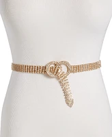 I.n.c. International Concepts Double Circle Crystal Mesh Belt, Created for Macy's