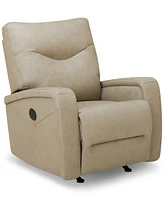 Trolan Leather Power Rocker Recliner, Created for Macy's