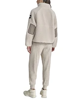 Dkny Sport Women's Sherpa Mock-Neck Jacket