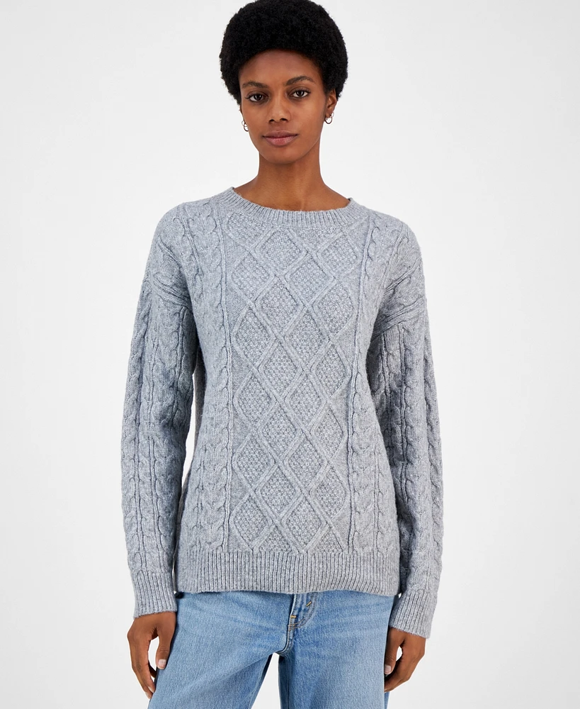 Ultra Flirt Juniors' Rory Chunky Cable-Knit Sweater