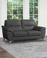 Abbyson Living 70" Top Grain Leather Loveseat