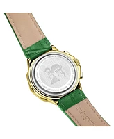 SE1492 Swan & Edgar Hand Assembled Defence Timer Automatic Gold Green