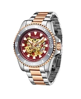 SE1462 Swan & Edgar Contemporary Skeleton Automatic Two Tone Cherry