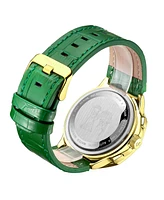 SE1492 Swan & Edgar Hand Assembled Defence Timer Automatic Gold Green