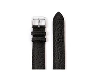 Speidel Men's Heavy Texture Buffalo Grain Watchband 22mm Black