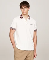 Tommy Hilfiger Men's Short Sleeve Striped-Trim Polo Shirt