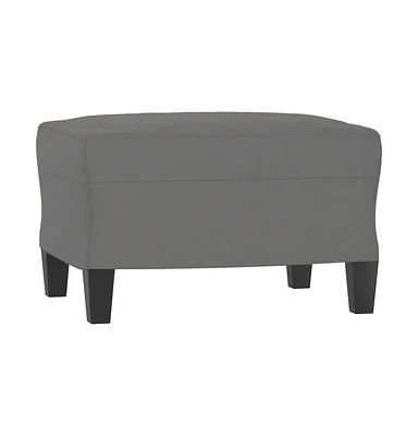 vidaXL Footstool Dark Gray 23.6"x19.7"x16.1" Microfiber Fabric