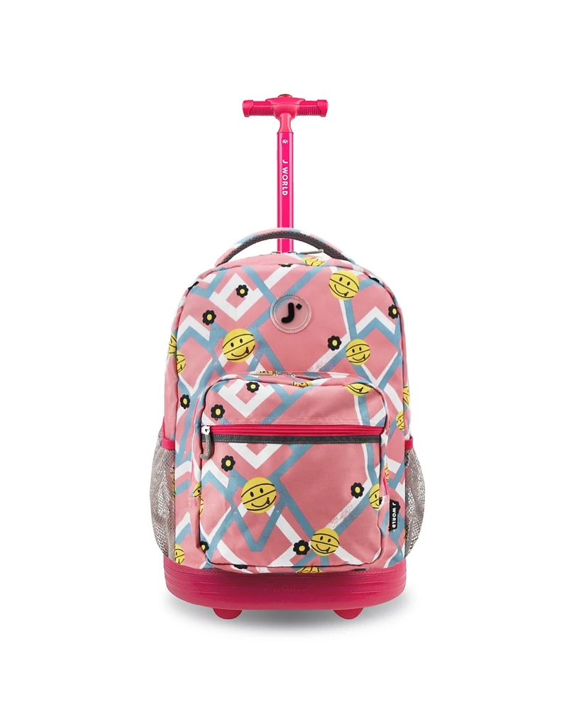 J World Sunrise 18" Kids Rolling Backpack