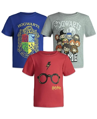 Harry Potter Boys 3 Pack Pullover T-Shirts to