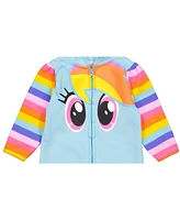 My Little Pony Baby Girls Rainbow Dash Zip Up Coverall Newborn to