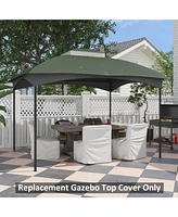 Outsunny Gazebo Canopy Replacement for 10' x 12' Patio Gazebo, Dark Blue