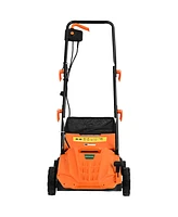 Costway IronMax 12Amp Corded Scarifier 13" Electric Lawn Dethatcher with 40L/11-Gal Collection Bag