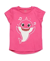 Pinkfong Toddler Girls Shark [SizeRangeDescription1] 3 Pack Graphic T-Shirts [SizeDescription1]