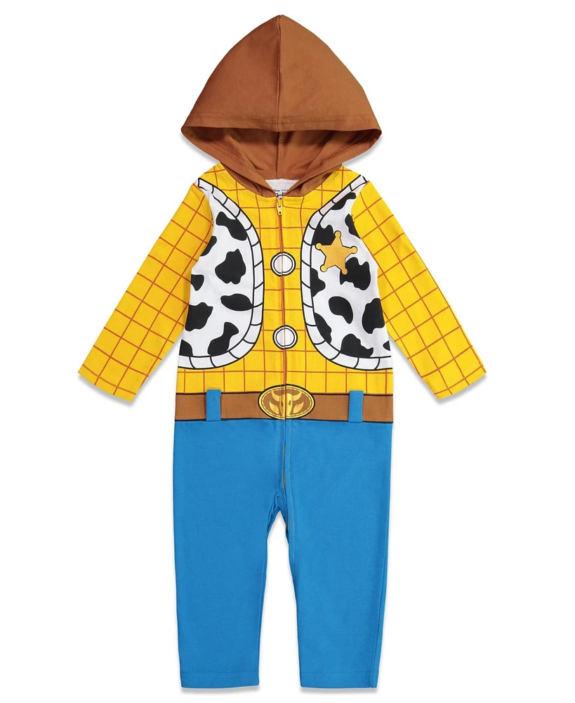 Disney Toddler Boys Pixar Toy Story Woody Zip Up Coverall Newborn to