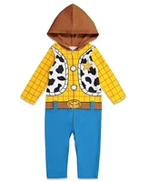 Disney Toddler Boys Pixar Toy Story Woody Zip Up Coverall Newborn to