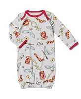 Harry Potter Baby Boys Hedwig Owl Long Sleeve Swaddle Sleeper Gowns Newborn