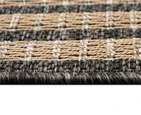 Liora Manne' Monaco Striped Border 5'3"x7'3" Area Rug