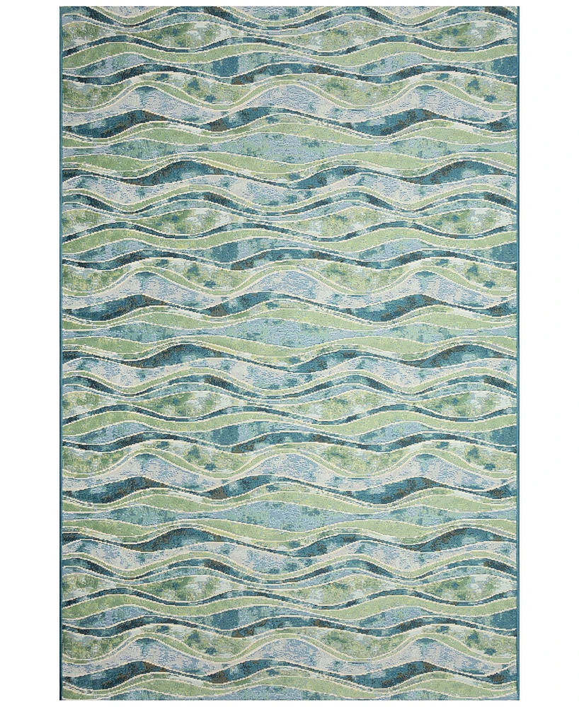 Liora Manne' Marina Wave 6'6"x9'4" Area Rug