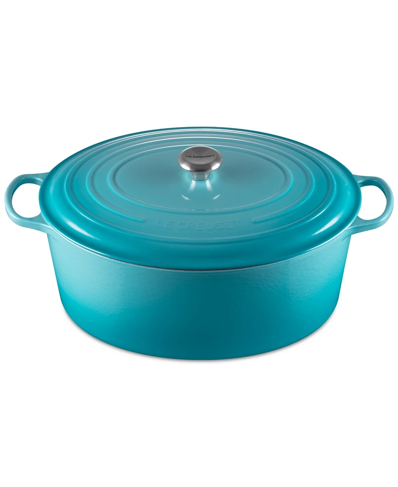 Le Creuset Caribbean 15.5 Quart Enameled Cast Iron Oval Dutch Oven