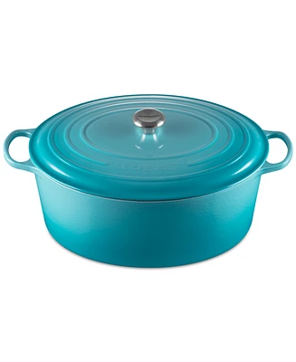 Le Creuset Caribbean 15.5 Quart Enameled Cast Iron Oval Dutch Oven