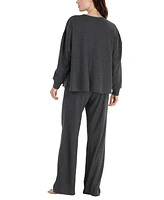 Honeydew Women's 2-Pc. Long-Sleeve Waffle-Knit Lounge Set