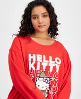 Love Tribe Trendy Plus Holiday Hello Kitty Sweatshirt